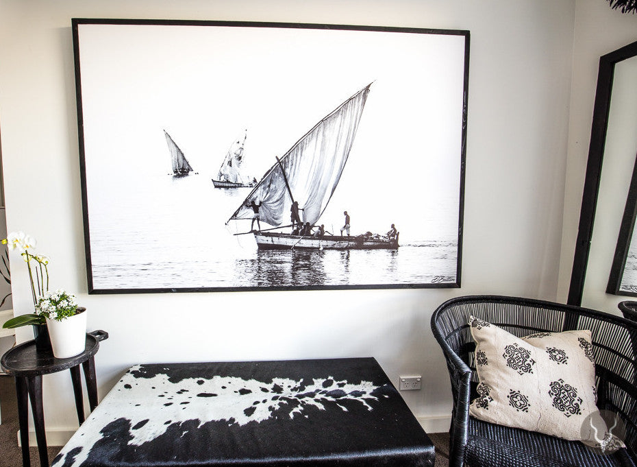 ILHA_28 David Ballam Print Three Dhows under Sail