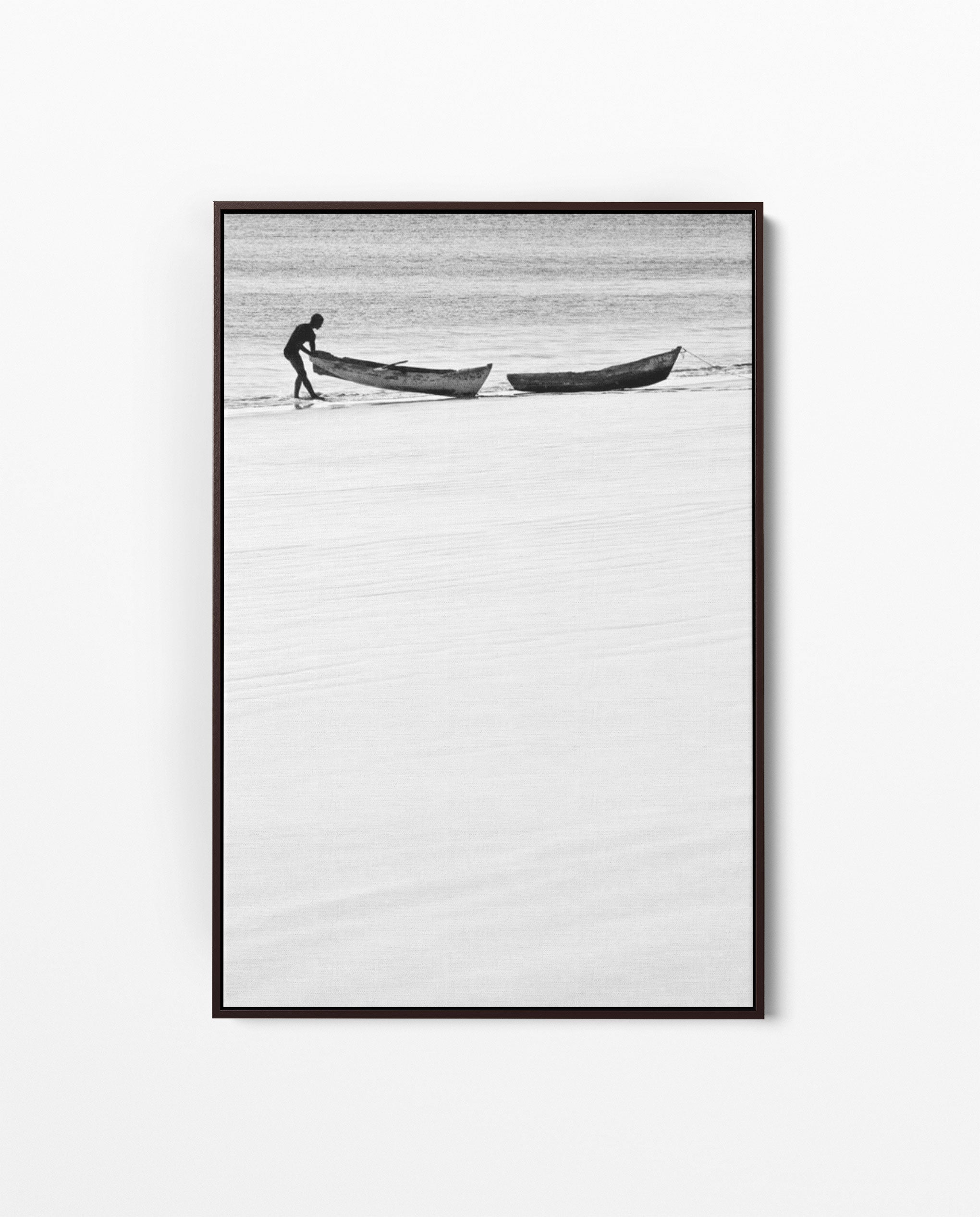 ILHA_07 David Ballam Print Man and Canoes