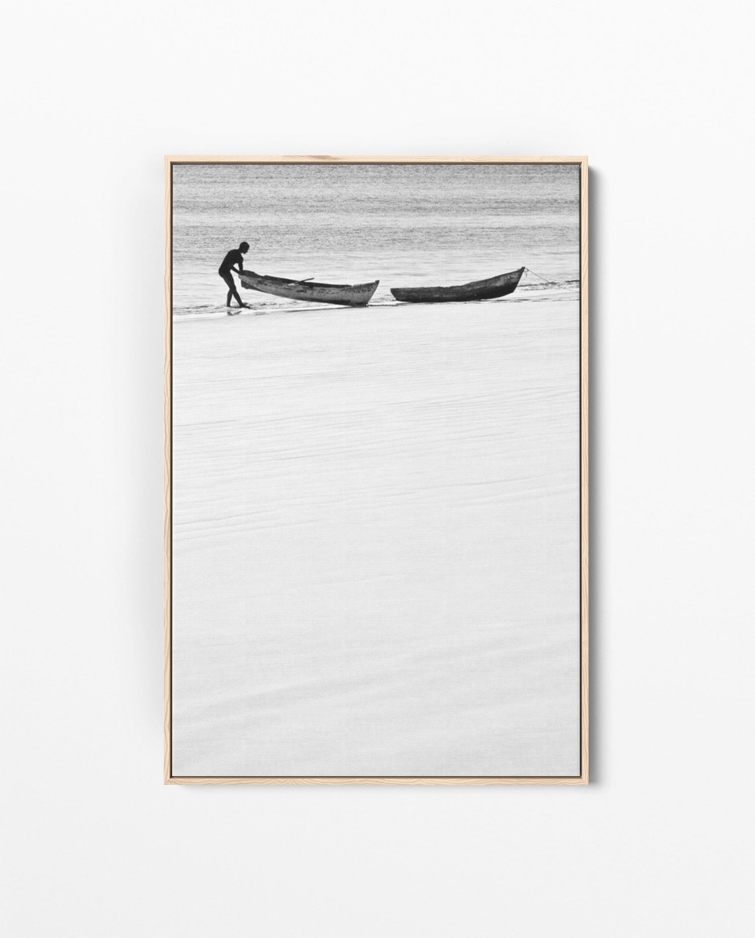 ILHA_07 David Ballam Print Man and Canoes