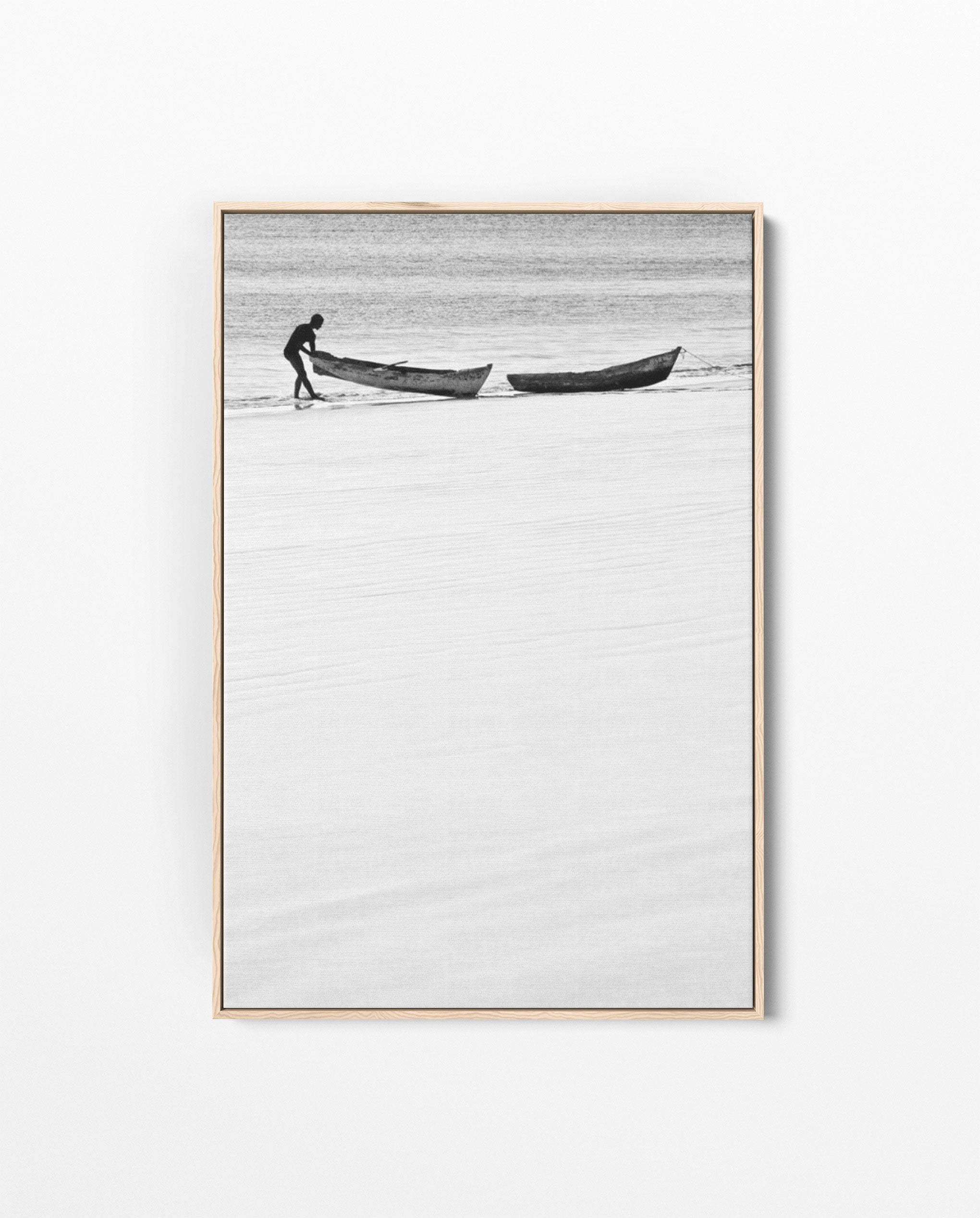 ILHA_07 David Ballam Print Man and Canoes