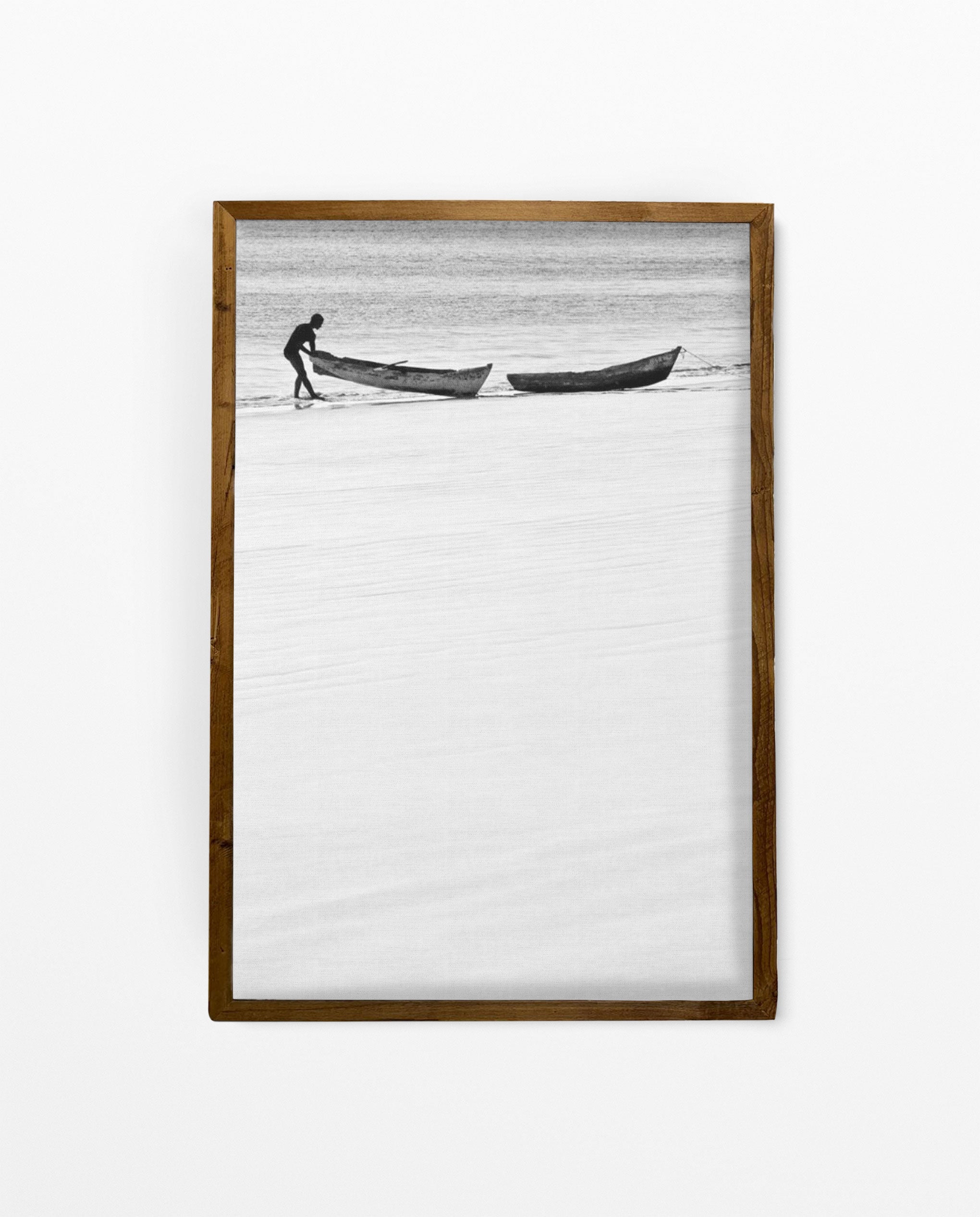 ILHA_07 David Ballam Print Man and Canoes