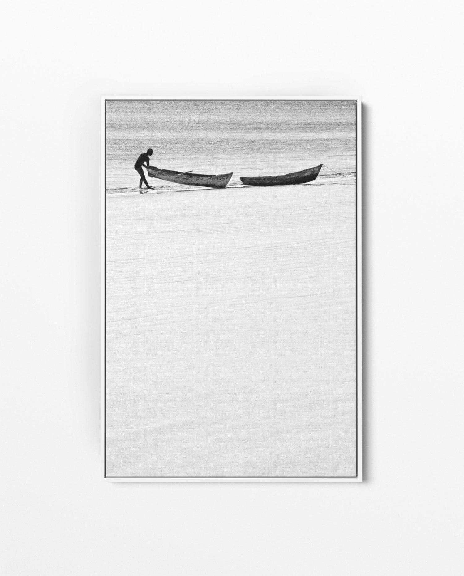 ILHA_07 David Ballam Print Man and Canoes