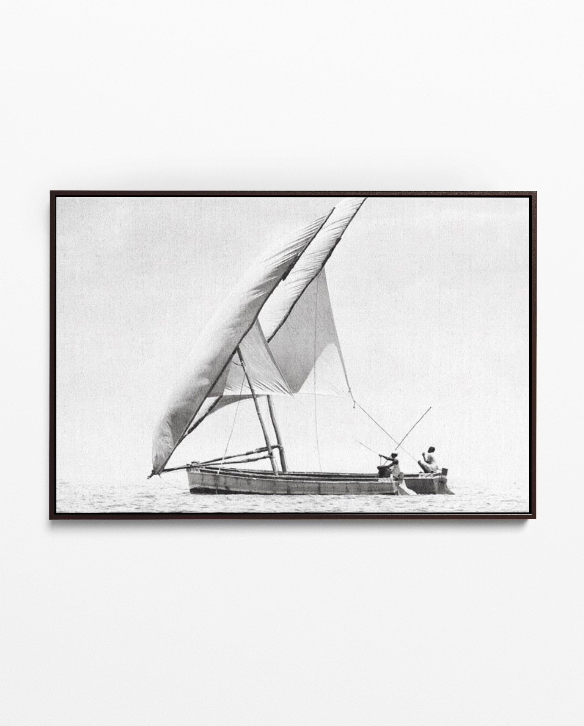 ILHA_37 David Ballam Print Dhow and Fishermen