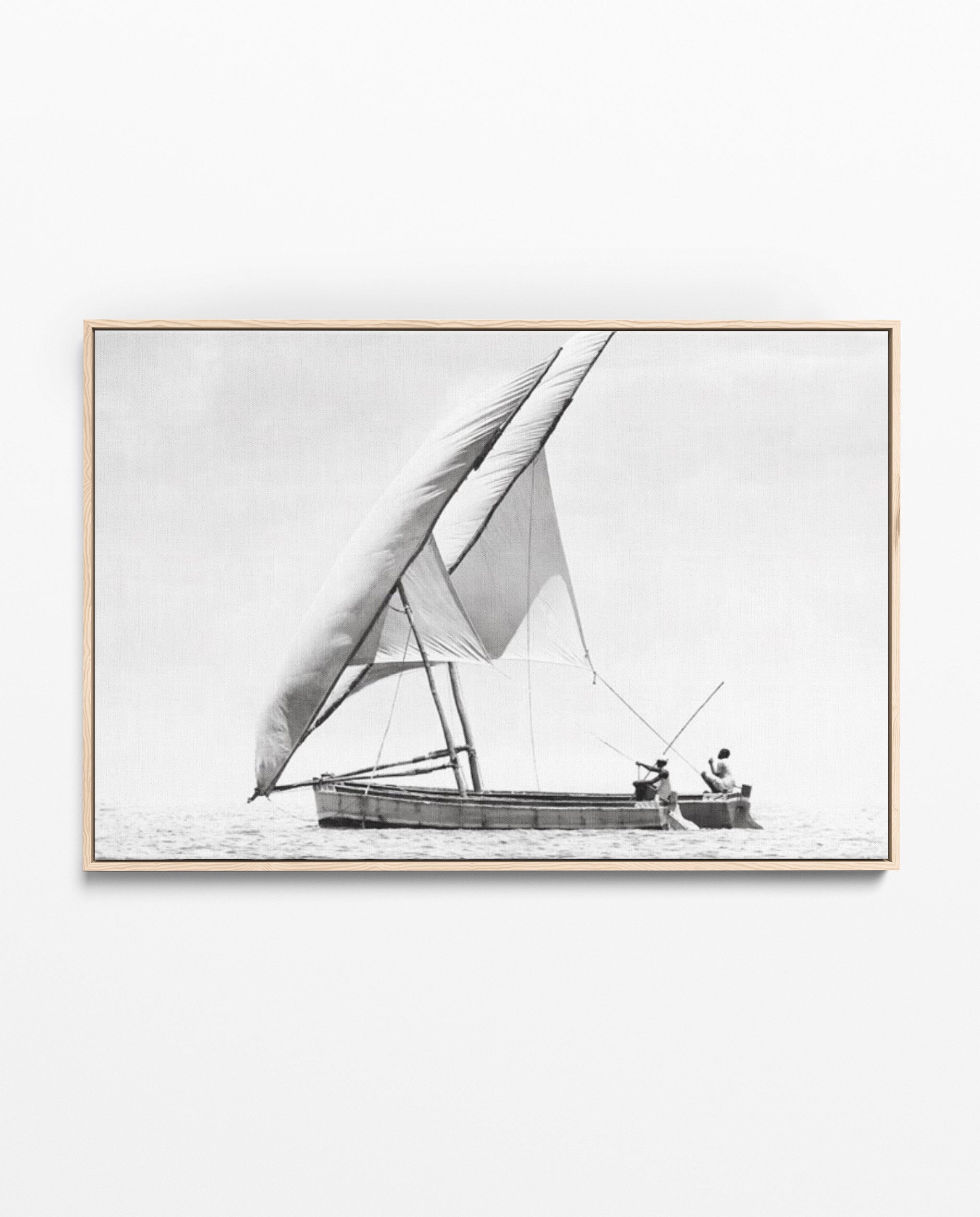 ILHA_37 David Ballam Print Dhow and Fishermen