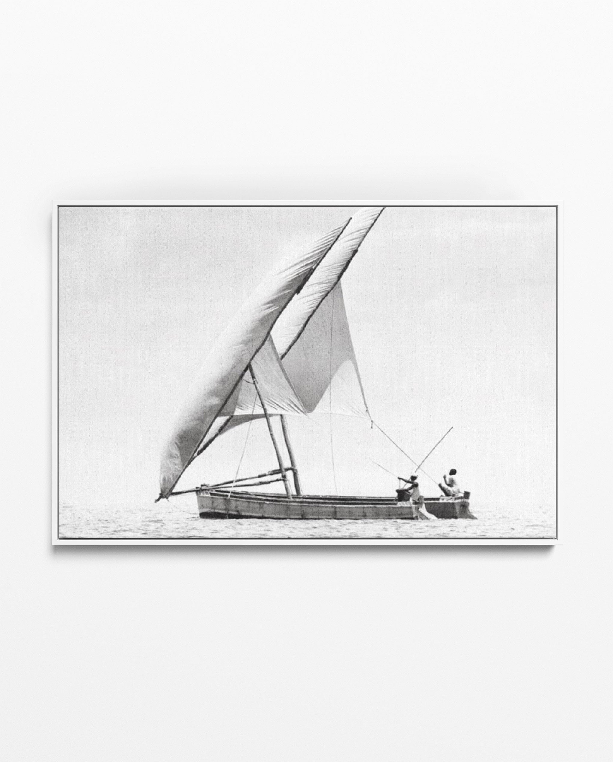 ILHA_37 David Ballam Print Dhow and Fishermen
