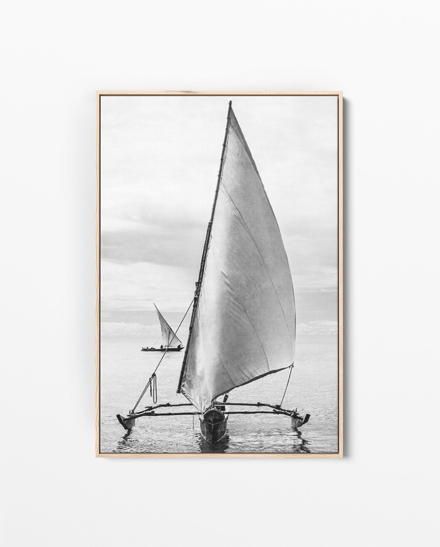 ZAN_03 David Ballam Print Outrigger under Sail
