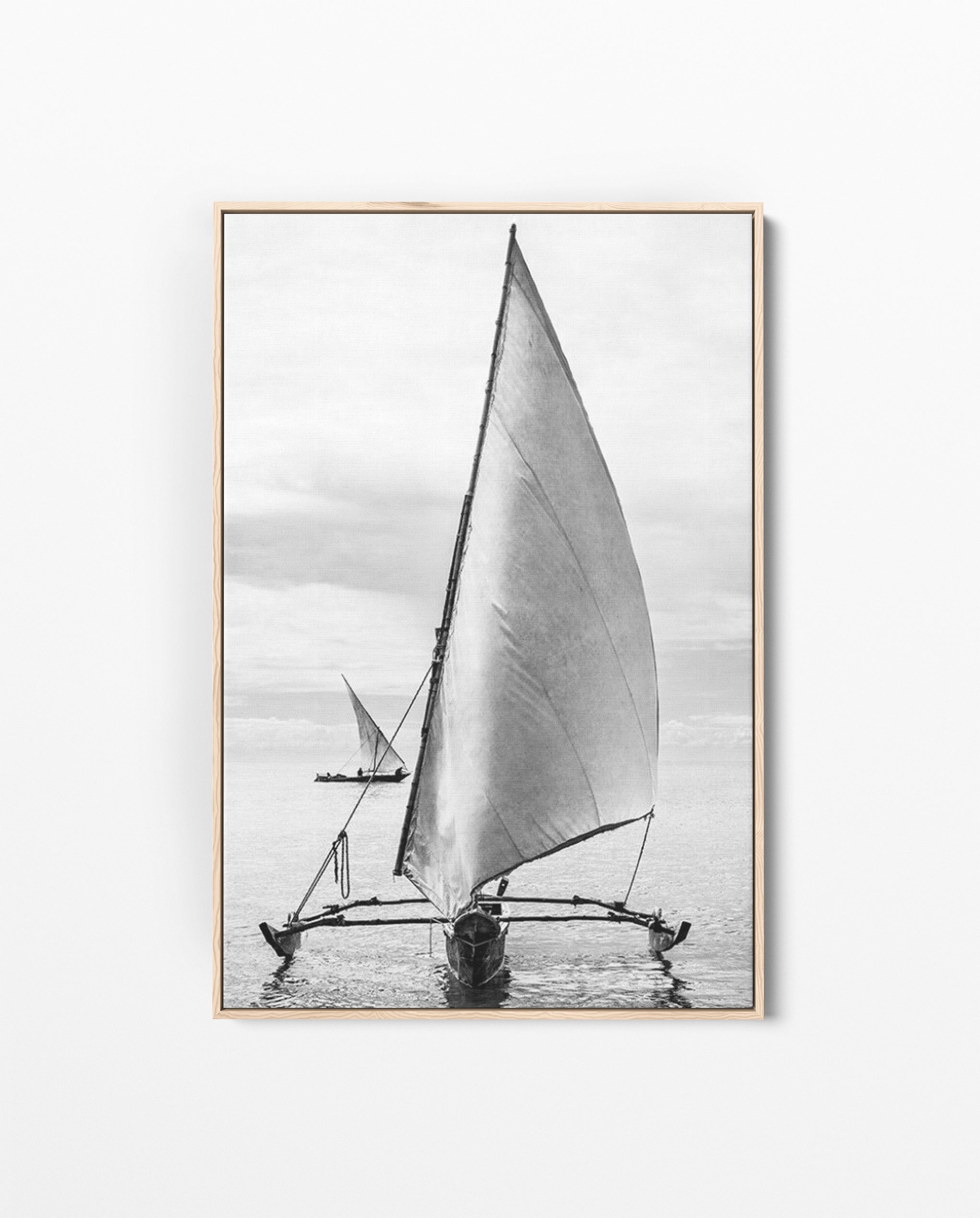 ZAN_03 David Ballam Print Outrigger under Sail