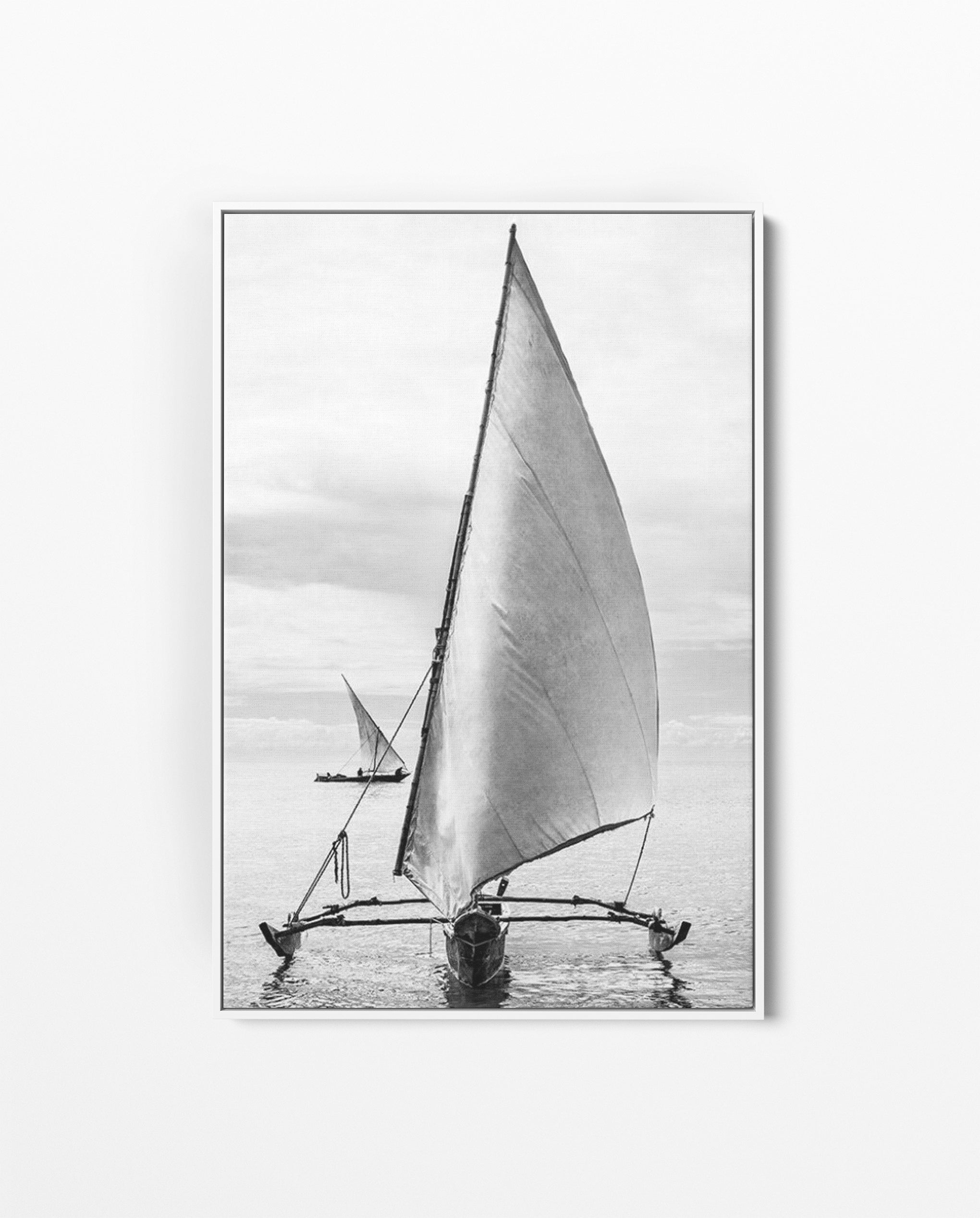 ZAN_03 David Ballam Print Outrigger under Sail
