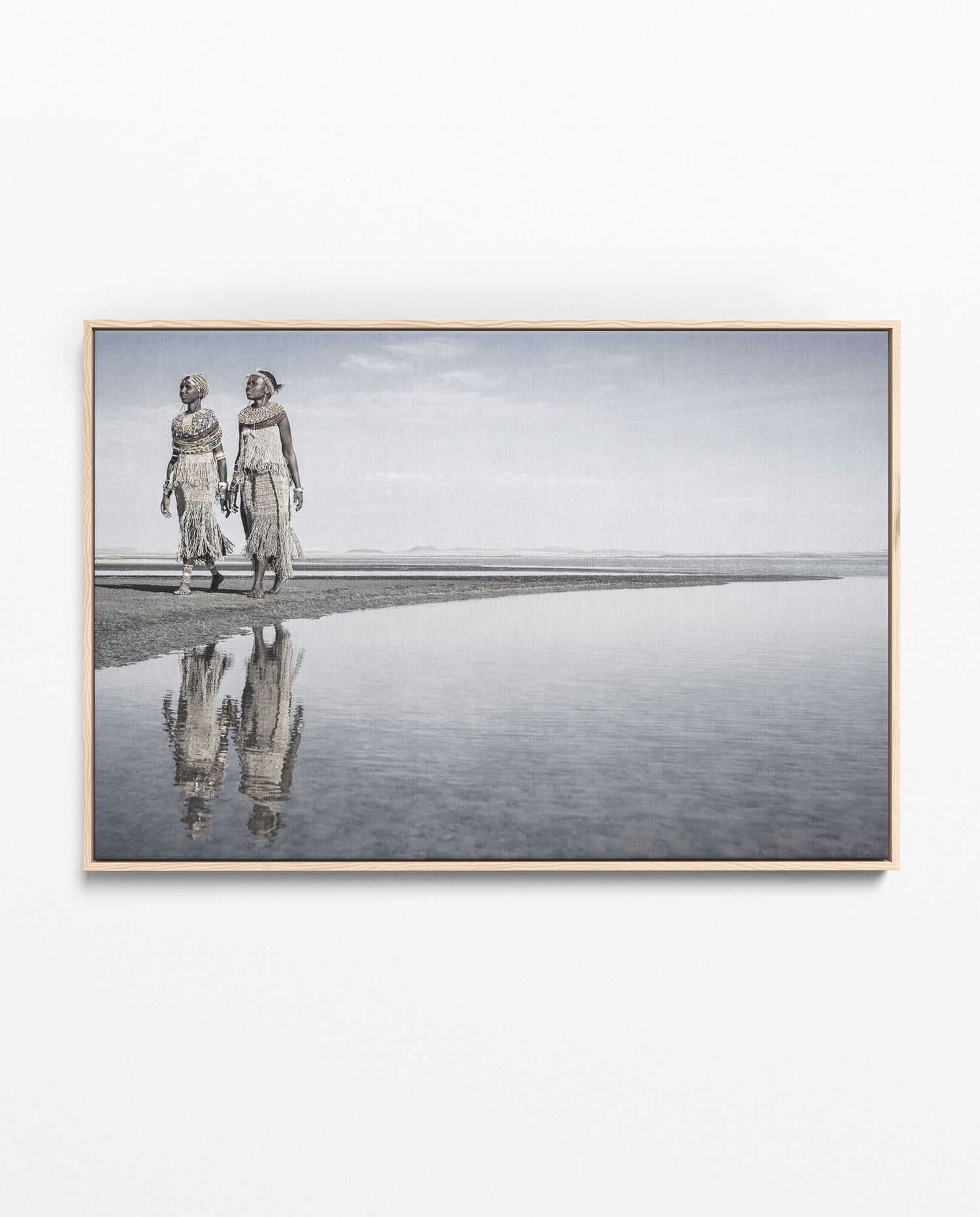 KANA_21 David Ballam Print Tribal Portrait Walking beside Water