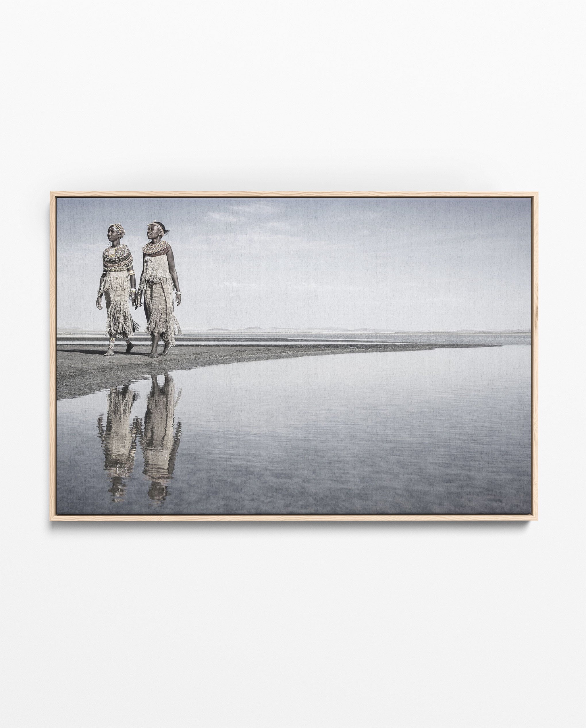KANA_21 David Ballam Print Tribal Portrait Walking beside Water