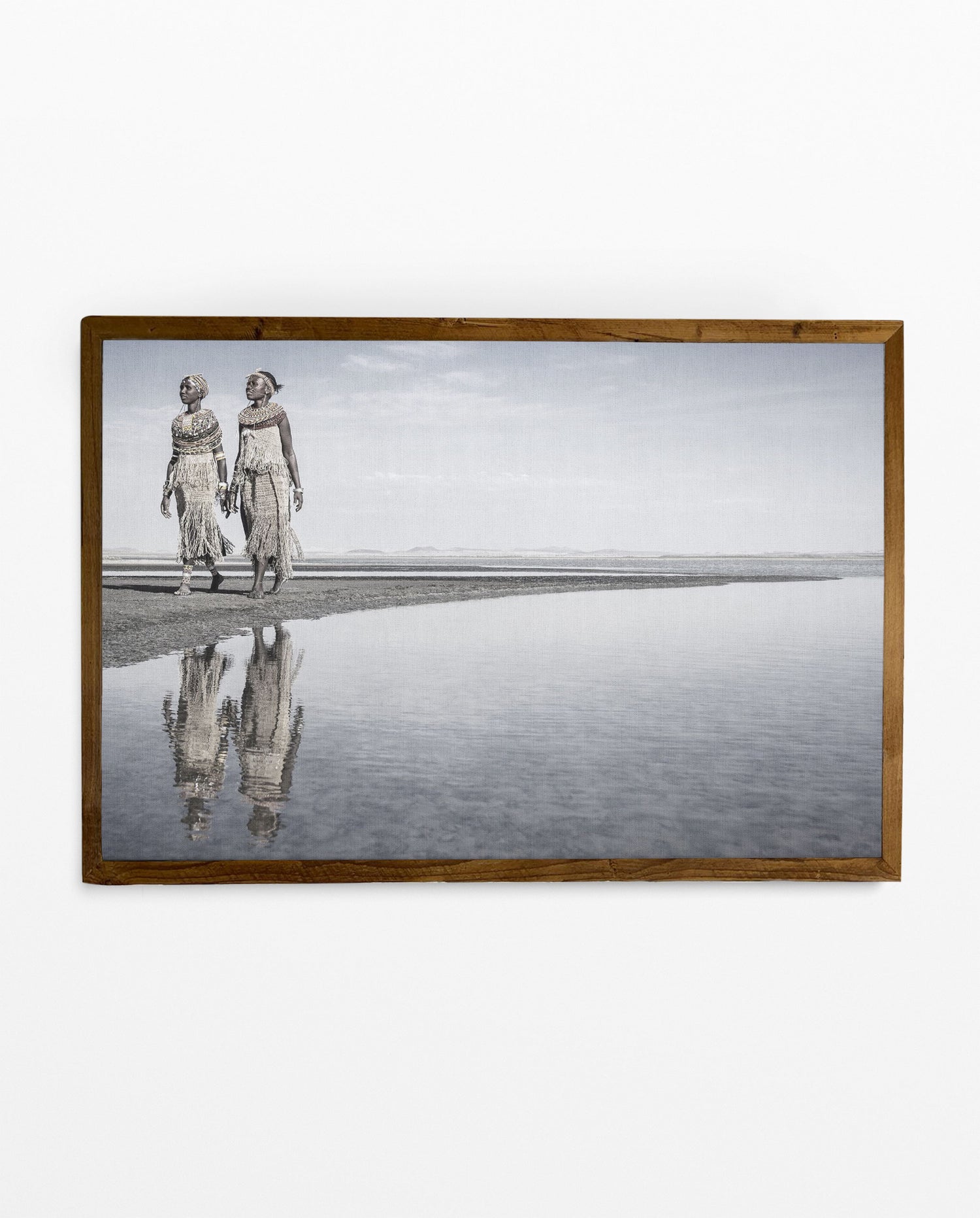 KANA_21 David Ballam Print Tribal Portrait Walking beside Water