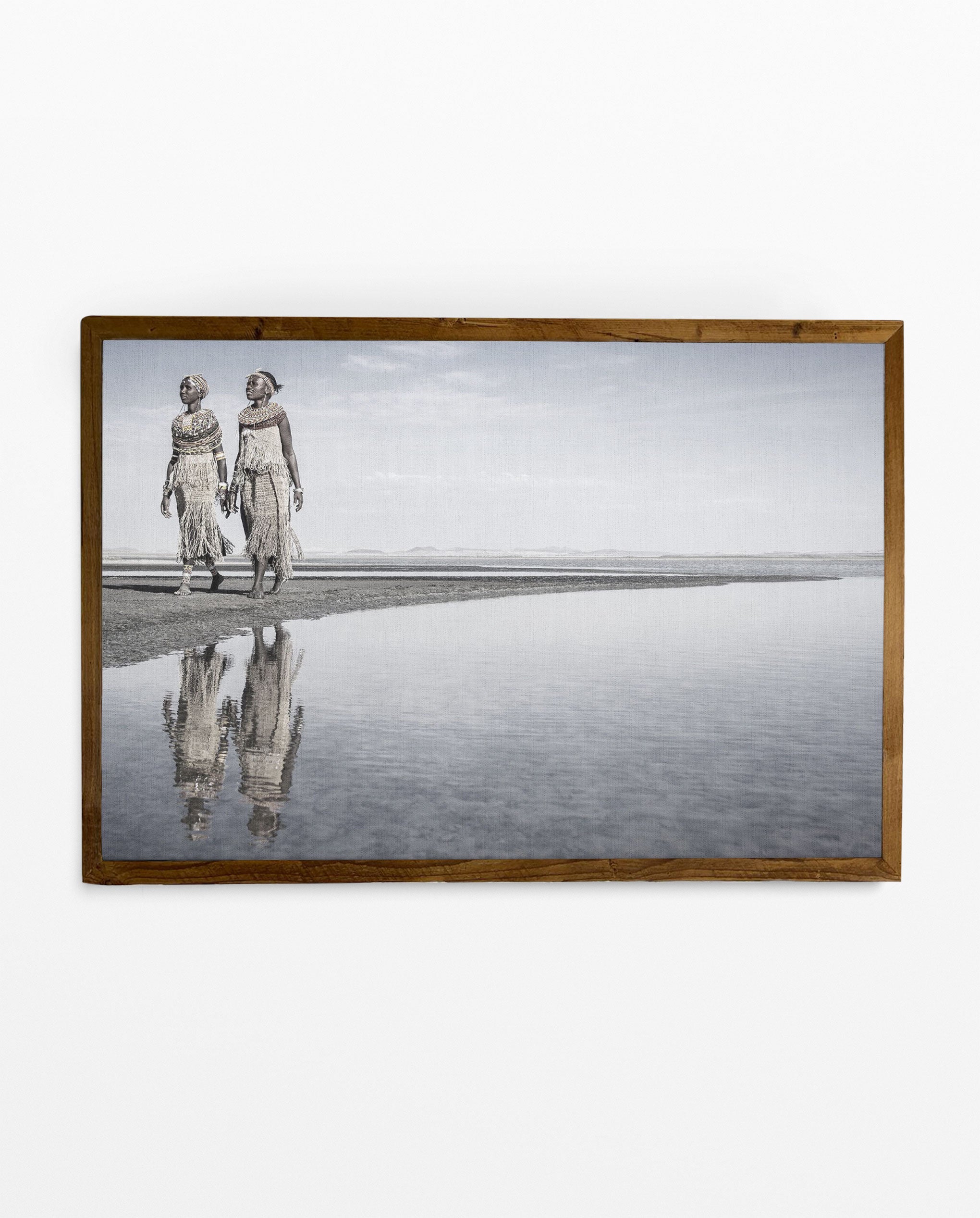 KANA_21 David Ballam Print Tribal Portrait Walking beside Water