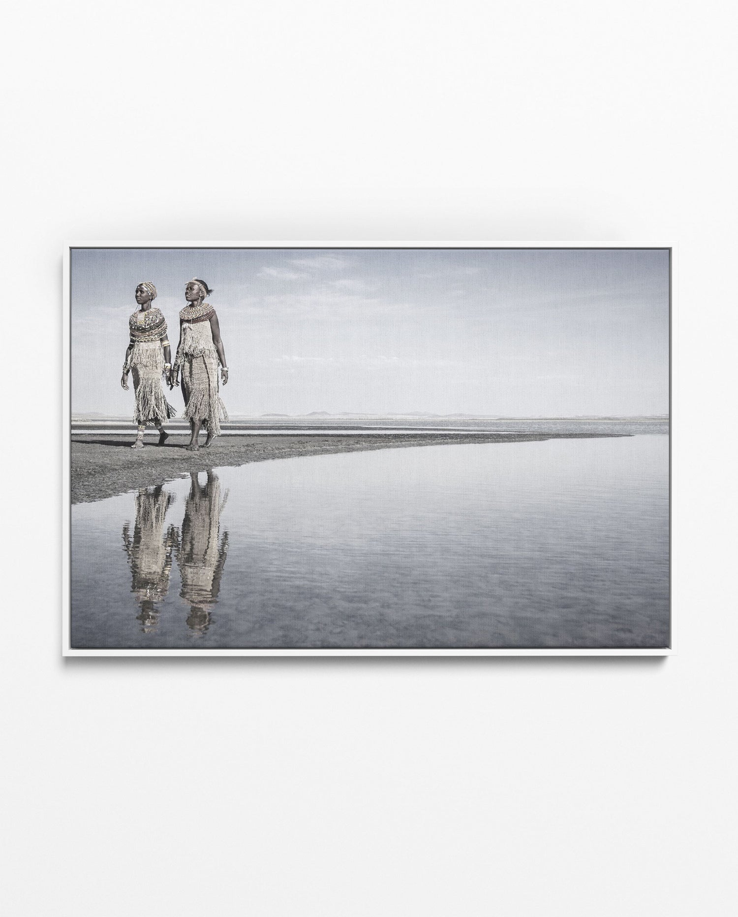 KANA_21 David Ballam Print Tribal Portrait Walking beside Water