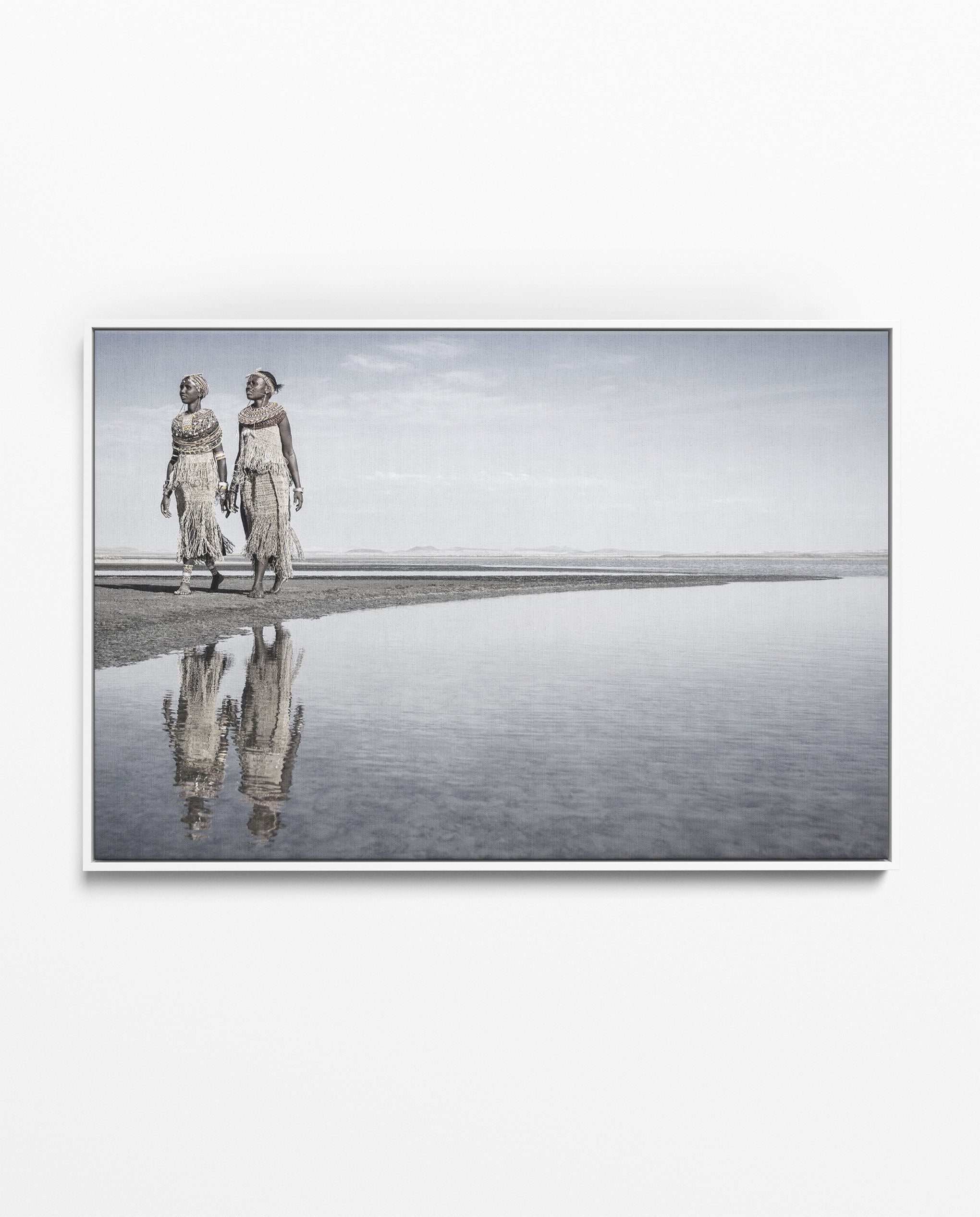 KANA_21 David Ballam Print Tribal Portrait Walking beside Water