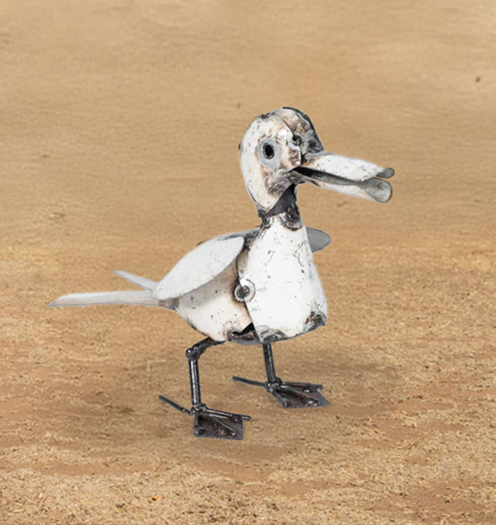 Duck - African Metal Sculpture