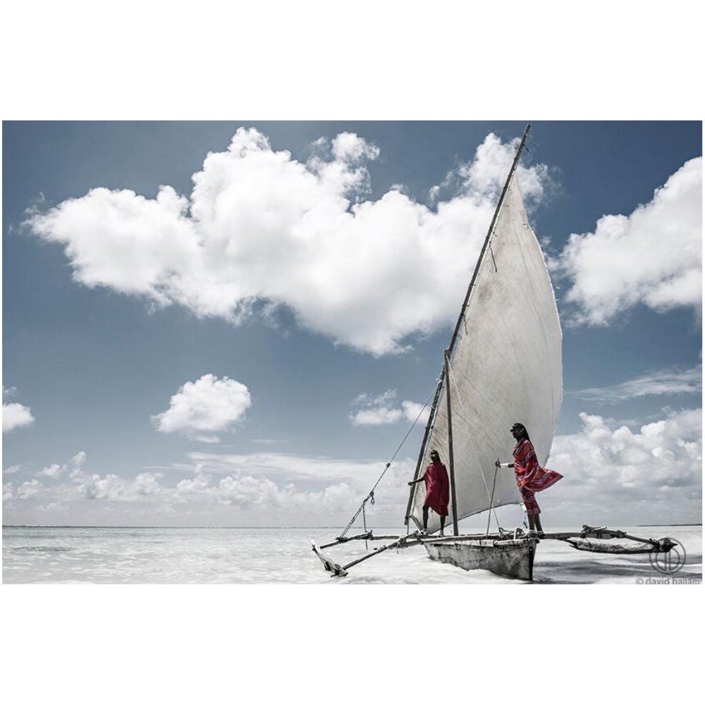 ZAN_75 David Ballam Print Outrigger with People