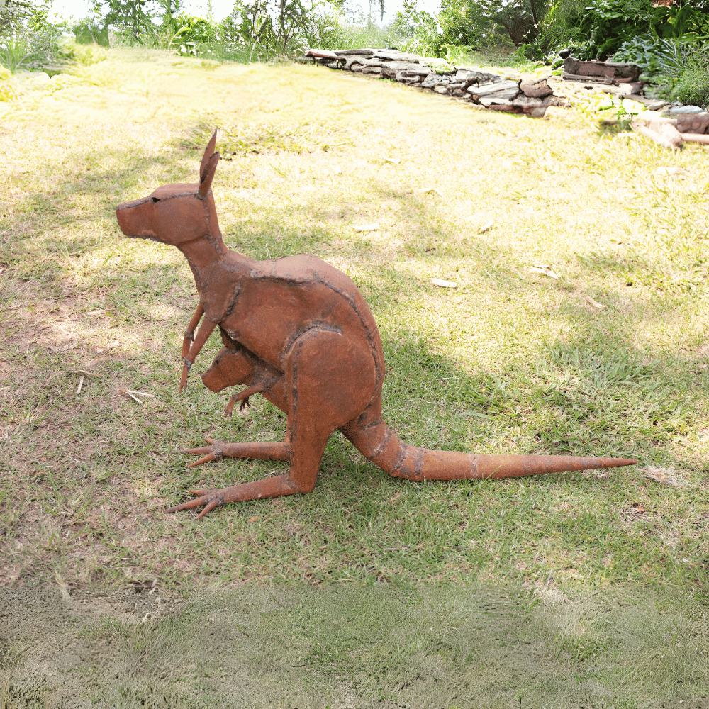 Kangaroo and Joey Sculpture