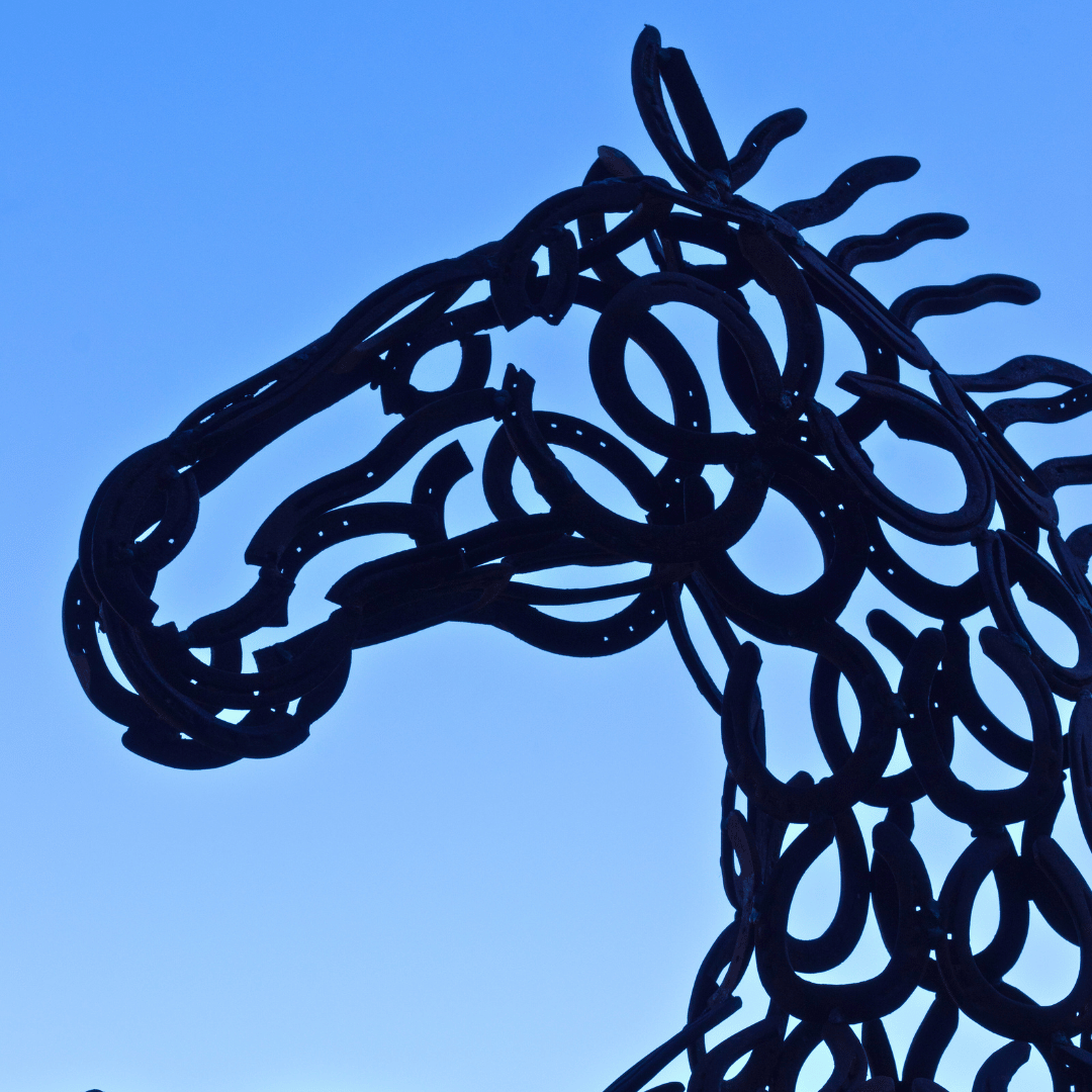 Rearing Horse Shoe Horse