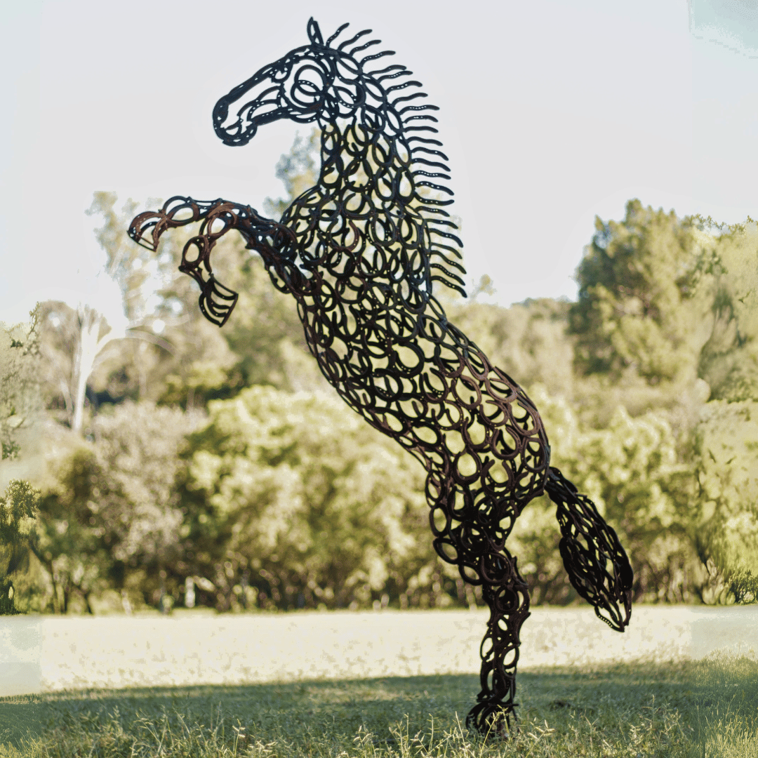 Rearing Horse Shoe Horse