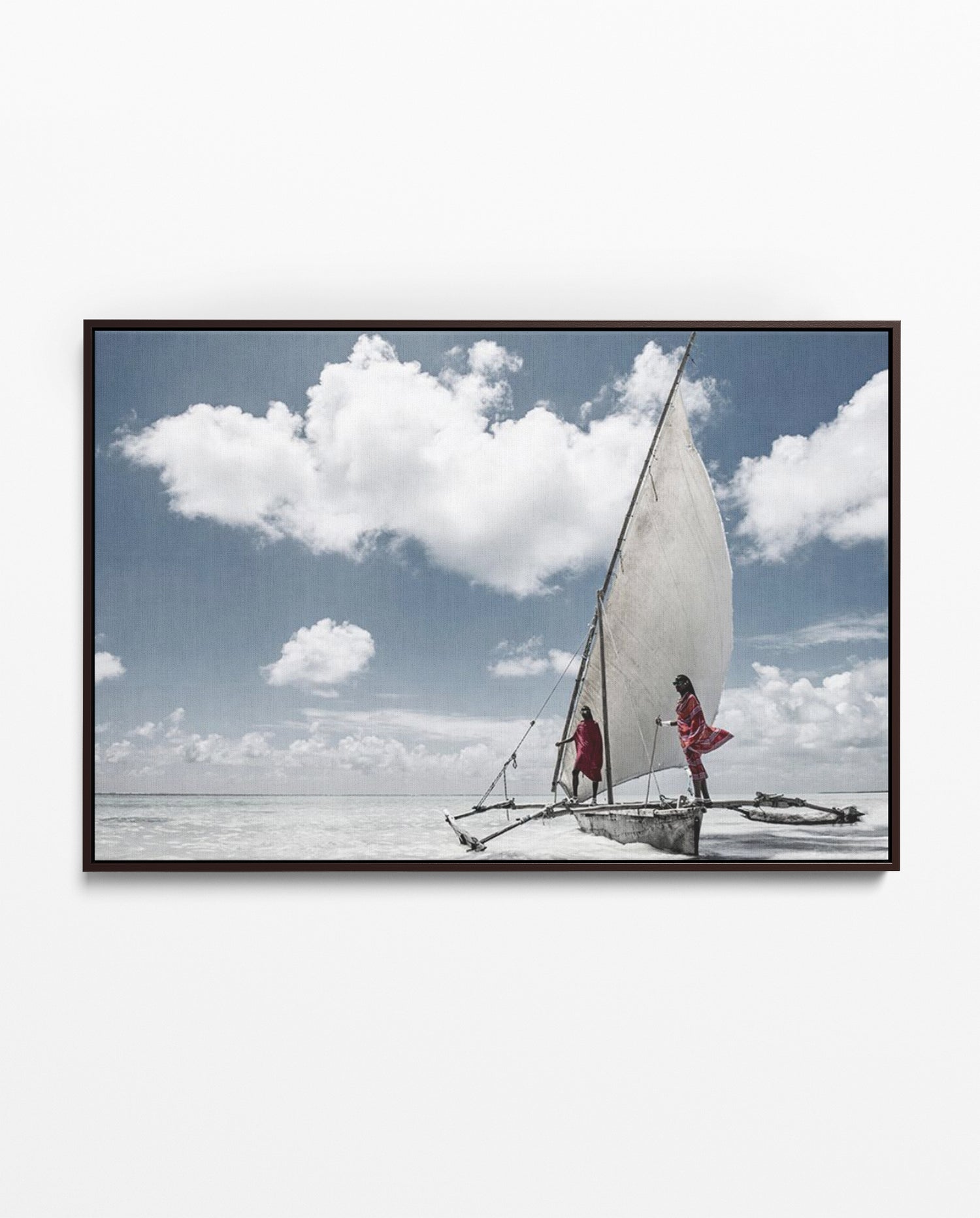 ZAN_75 David Ballam Print Outrigger with People