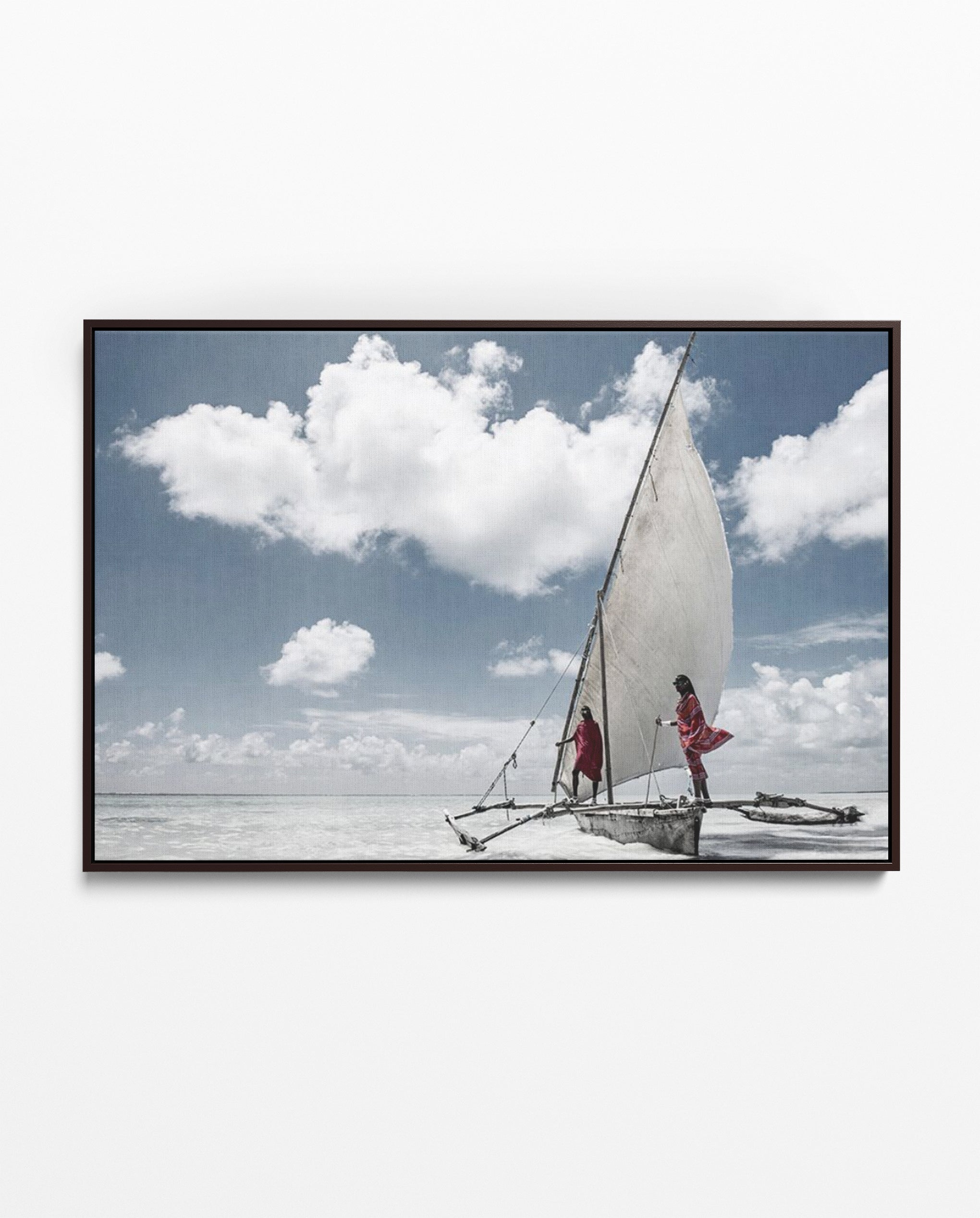 ZAN_75 David Ballam Print Outrigger with People