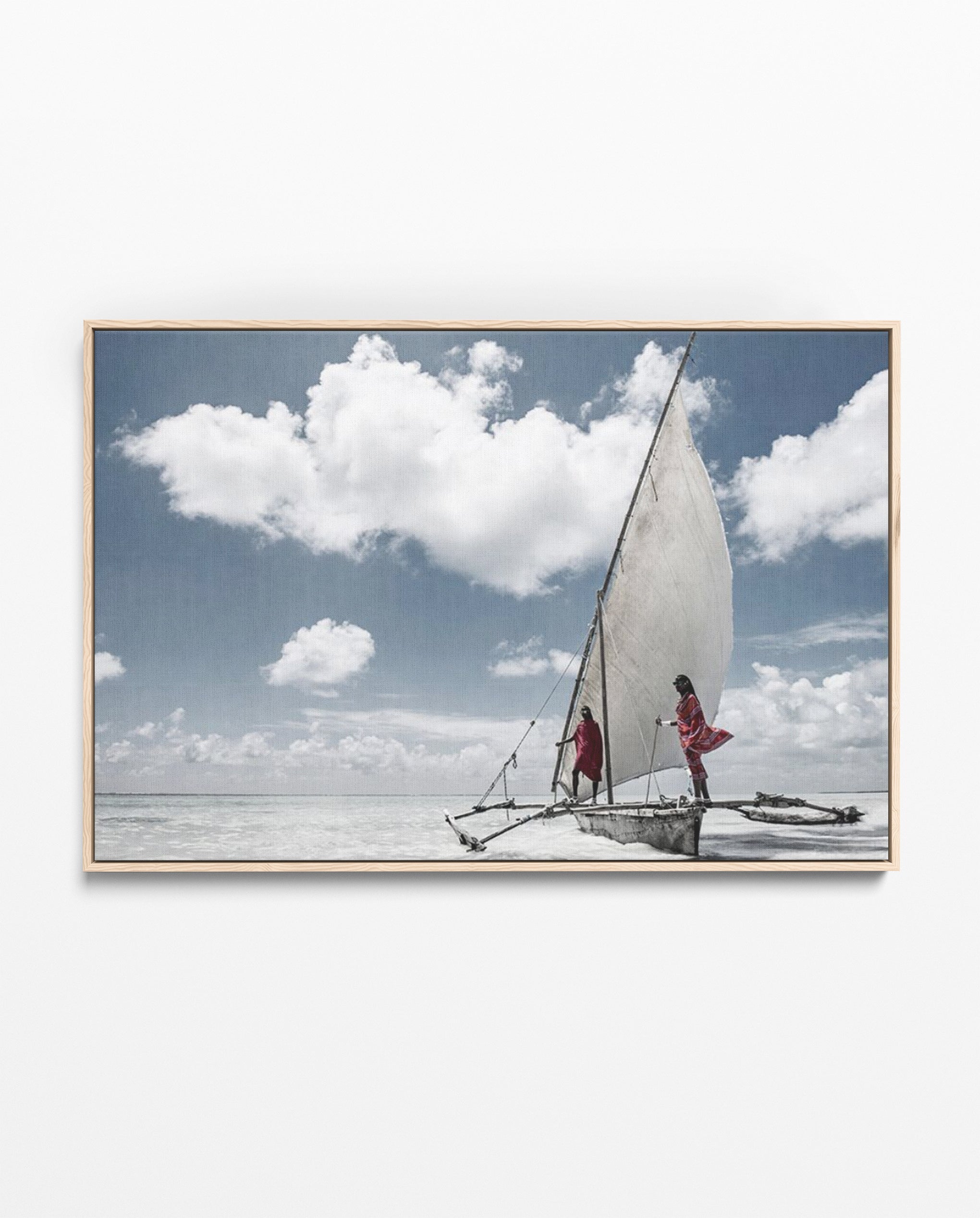 ZAN_75 David Ballam Print Outrigger with People