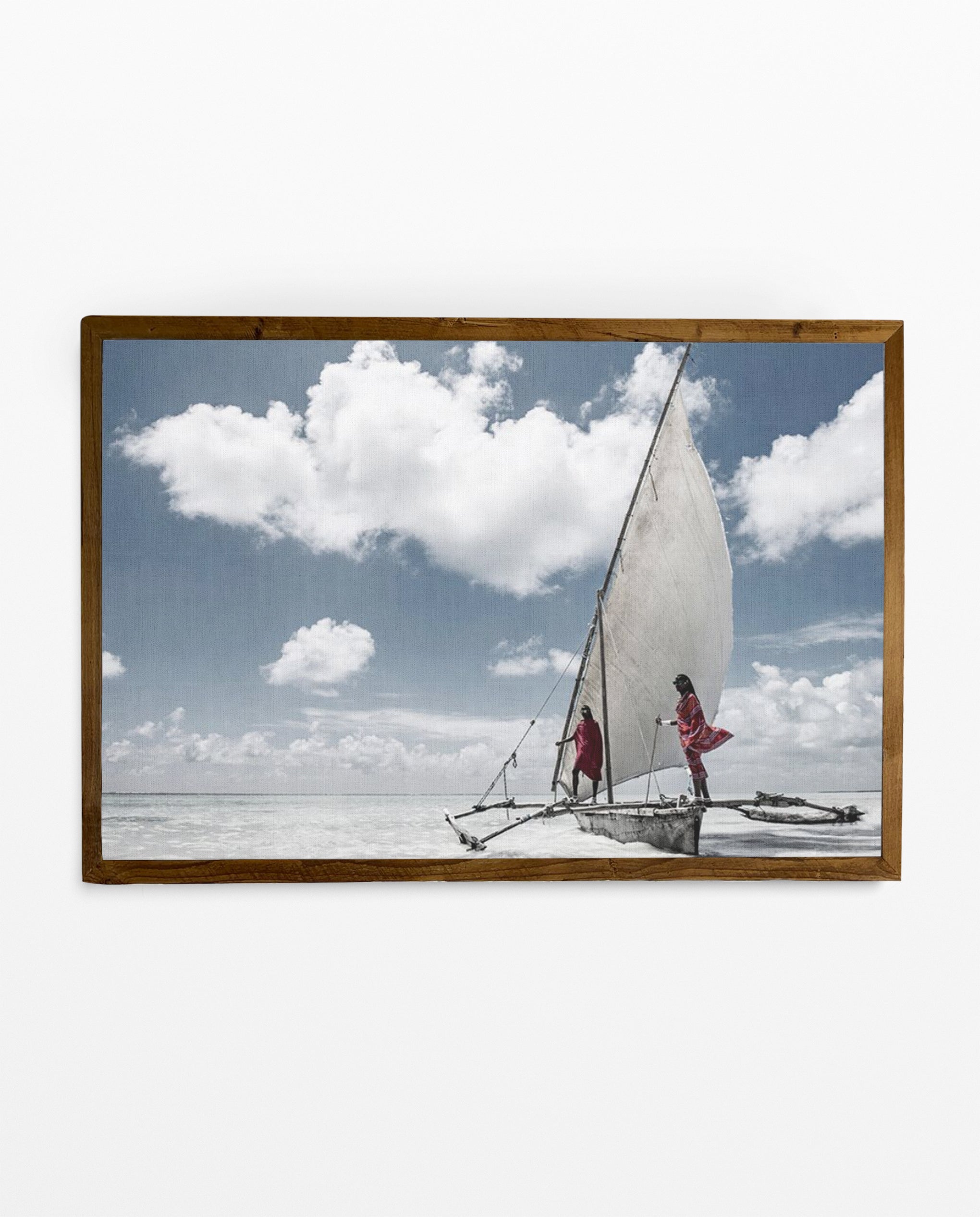 ZAN_75 David Ballam Print Outrigger with People