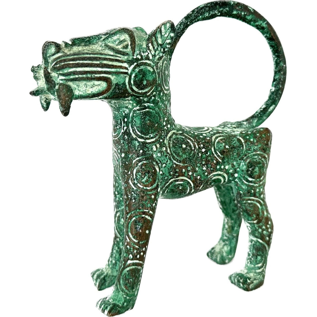 Benin Bronze Leopard Small