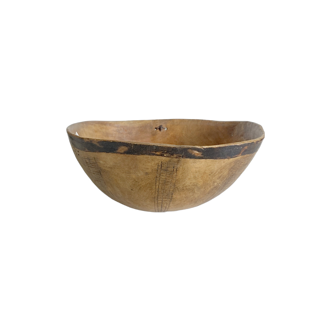 Turkana Round Wood Bowl