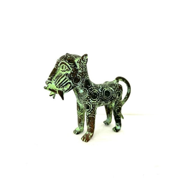 Benin Bronze Leopard Small
