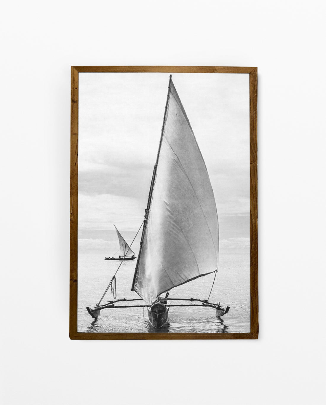 ZAN_03 David Ballam Print Outrigger under Sail
