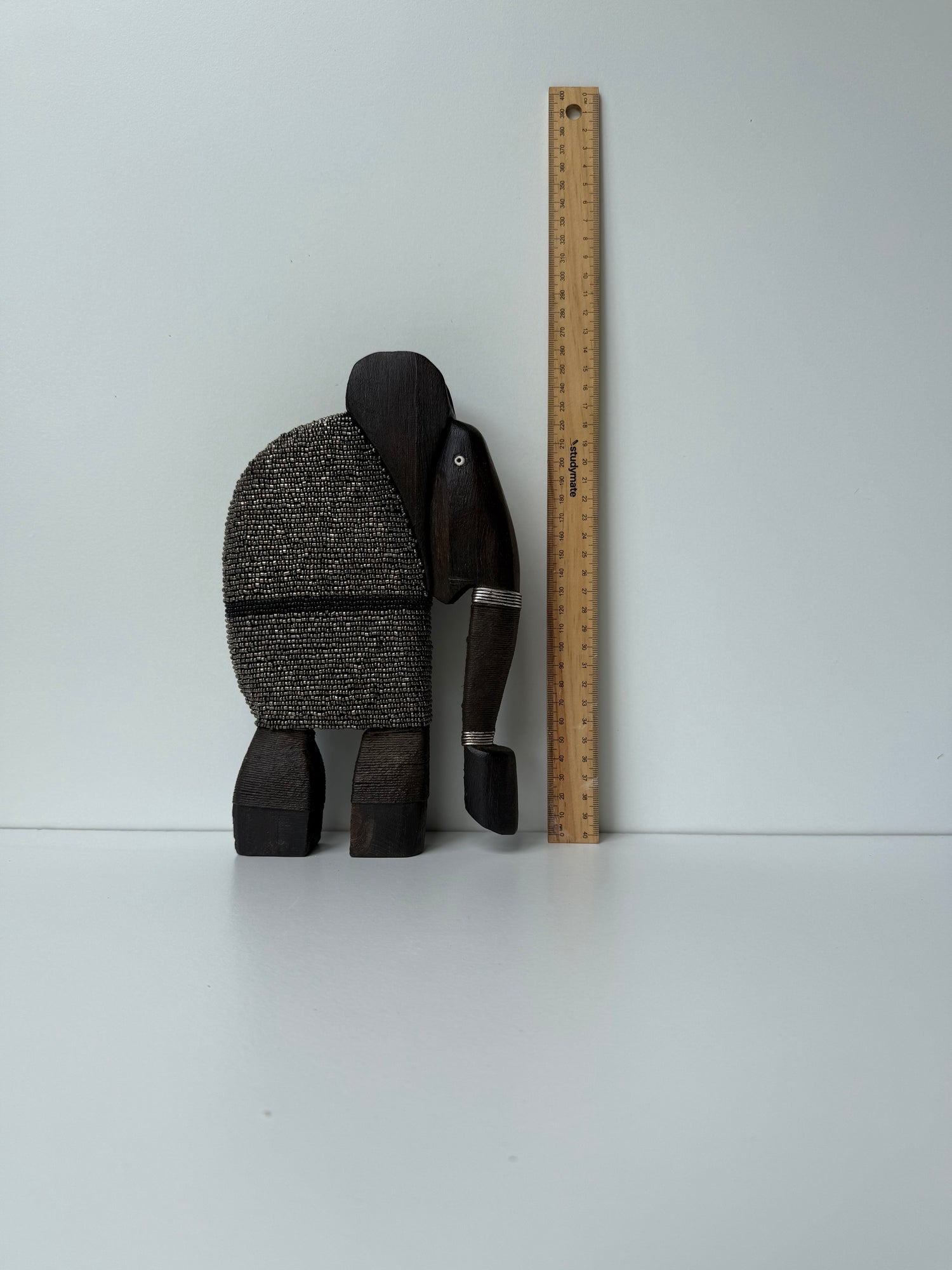 Wooden Elephant Beaded