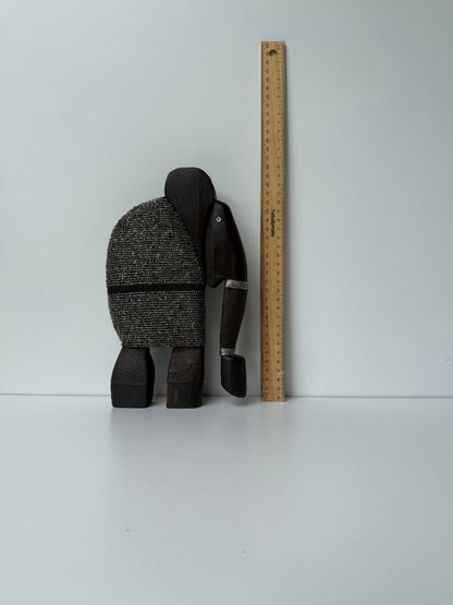 Wooden Elephant Beaded