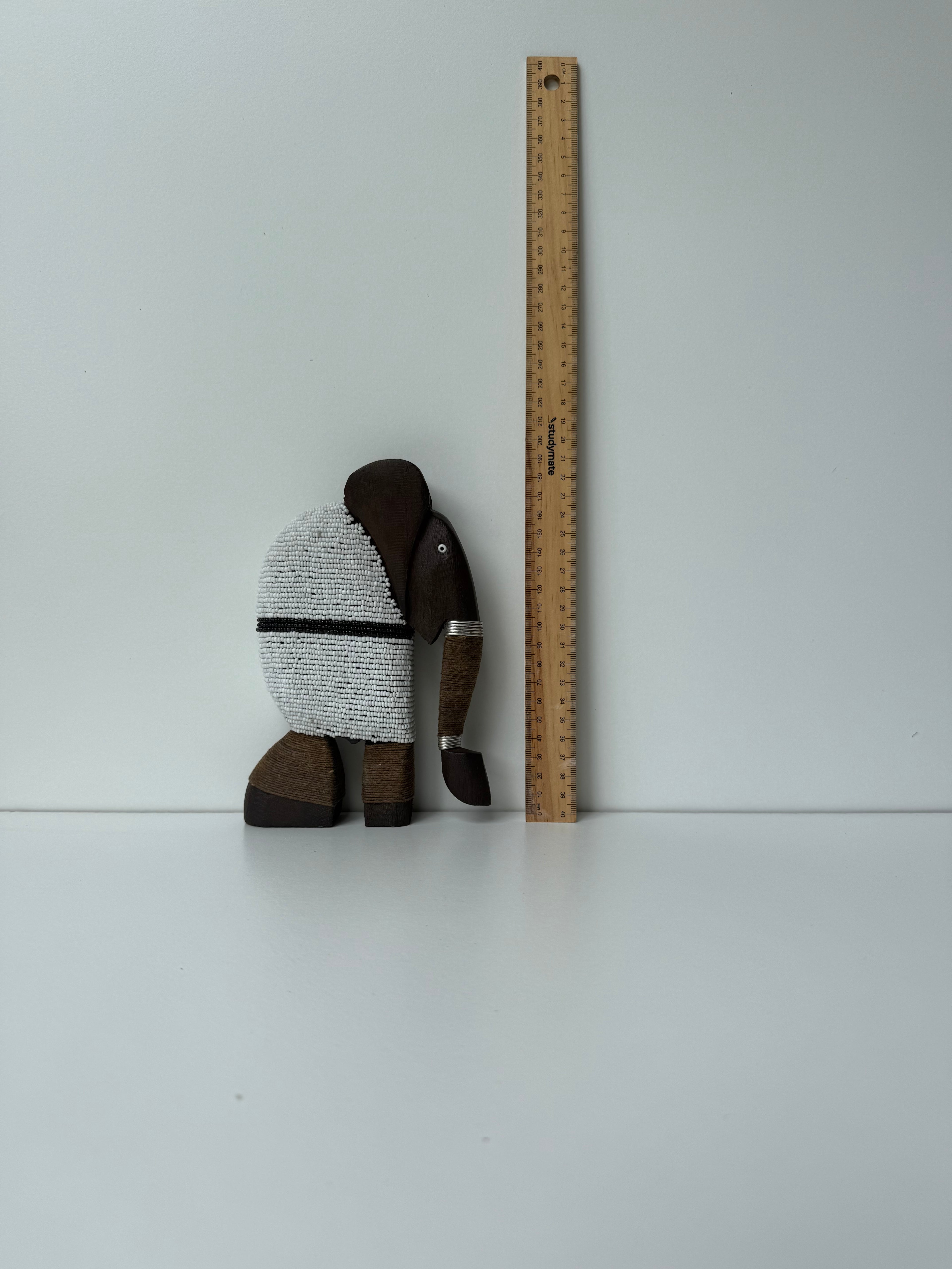 Wooden Elephant Beaded