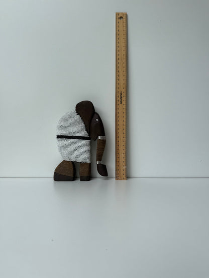 Wooden Elephant Beaded