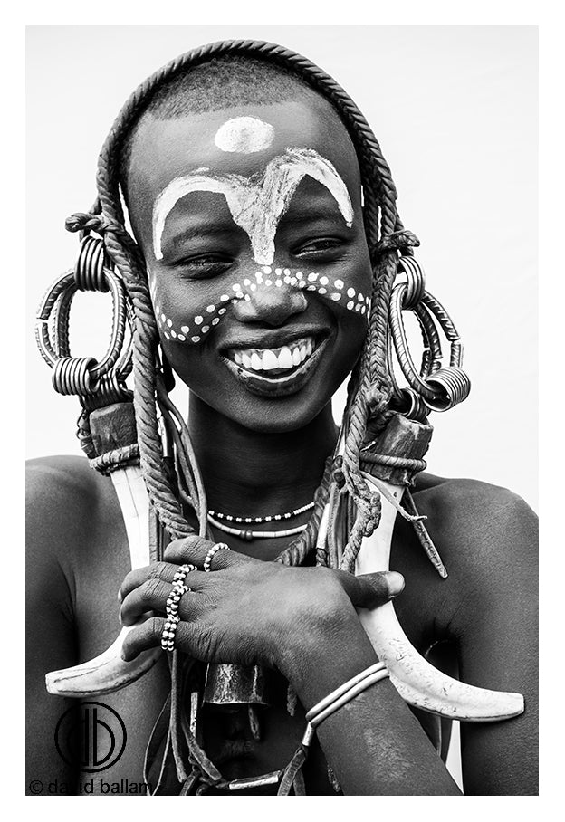 Tribal Portrait Print David Ballam OMO_31