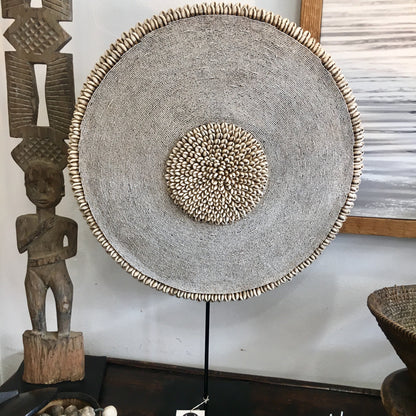 Beaded Round Shield