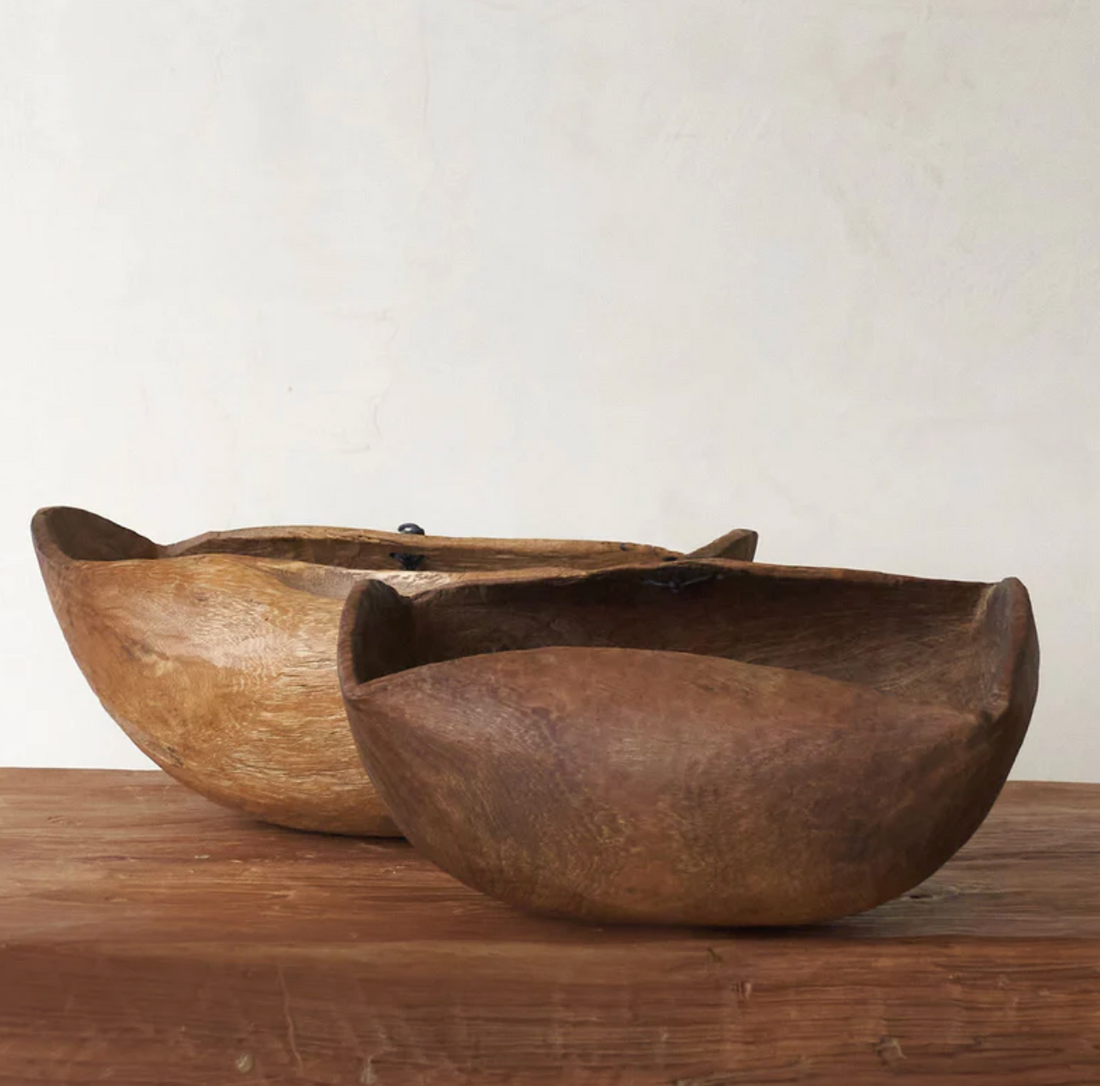 Turkana Oval Wood Bowl