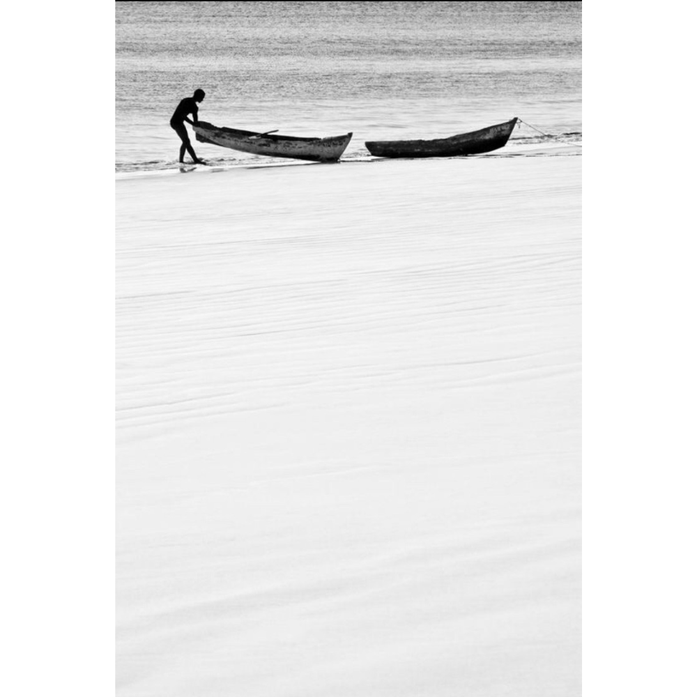 ILHA_07 David Ballam Print Man and Canoes
