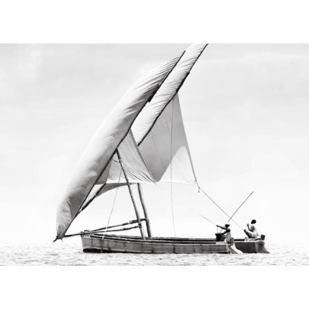 ILHA_37 David Ballam Print Dhow and Fishermen