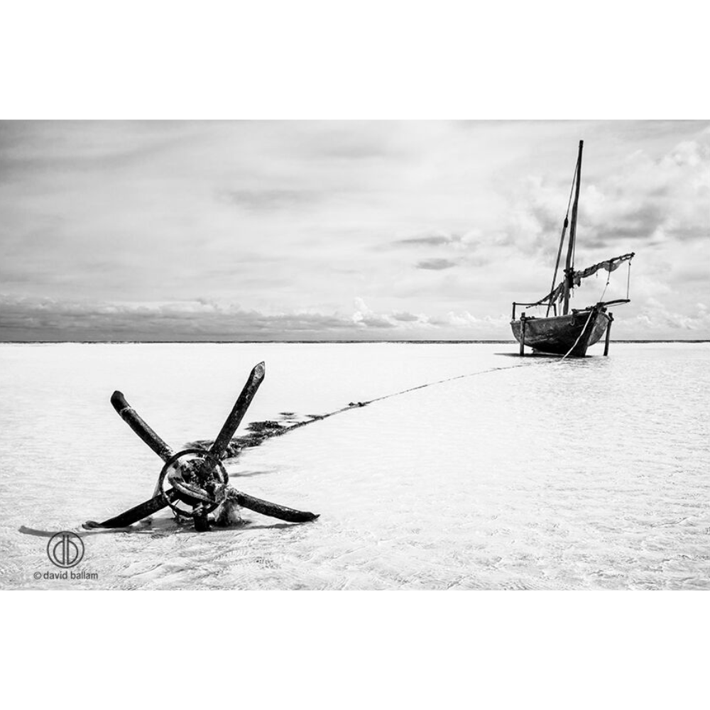 ZAN_18 David Ballam Print Anchor and Dhow