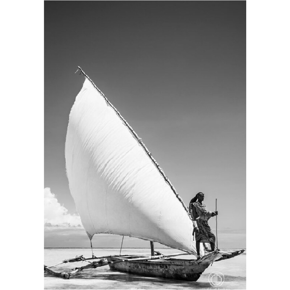 ZAN_43 David Ballam Print Outrigger and Person