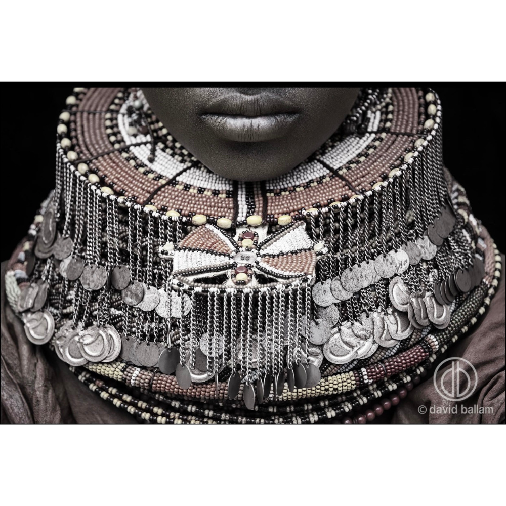 Tribal Portrait Print David Ballam KANA_14 Jewellery