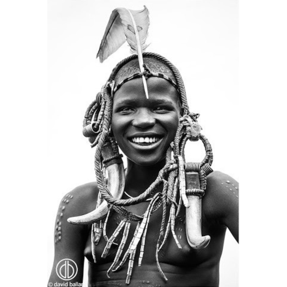 Tribal Portrait Print David Ballam OMO_09