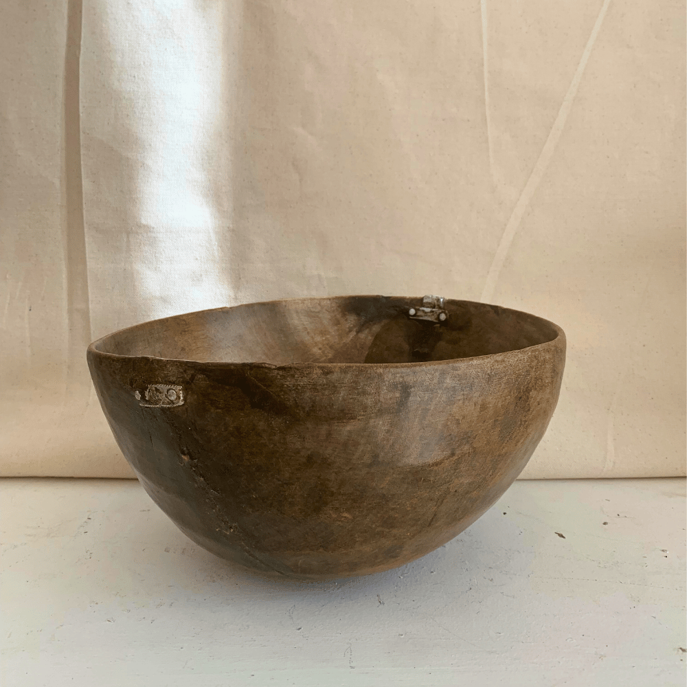 Turkana Round Wood Bowl