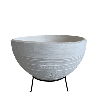 Etched Calabash Bowl