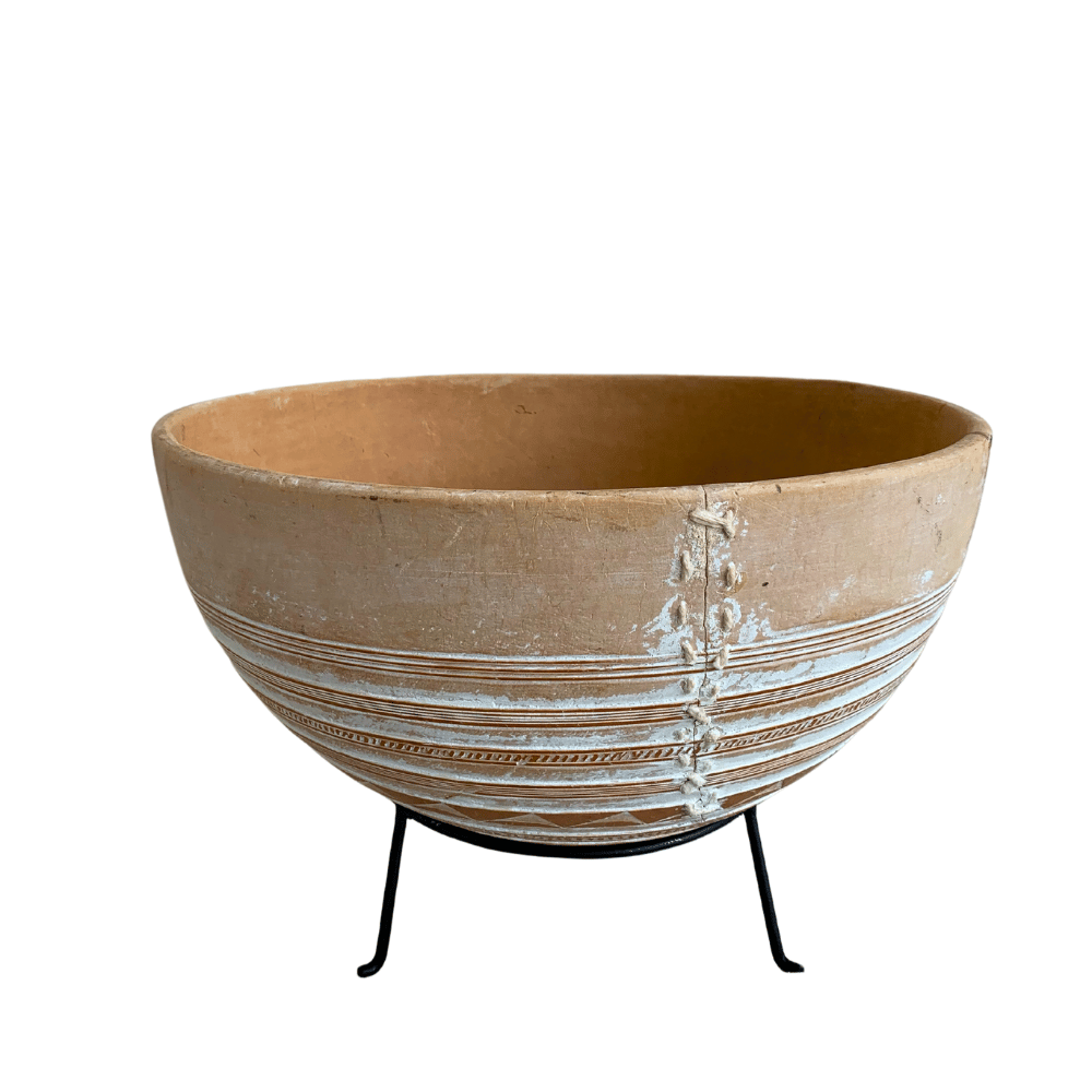 Etched Calabash Bowl