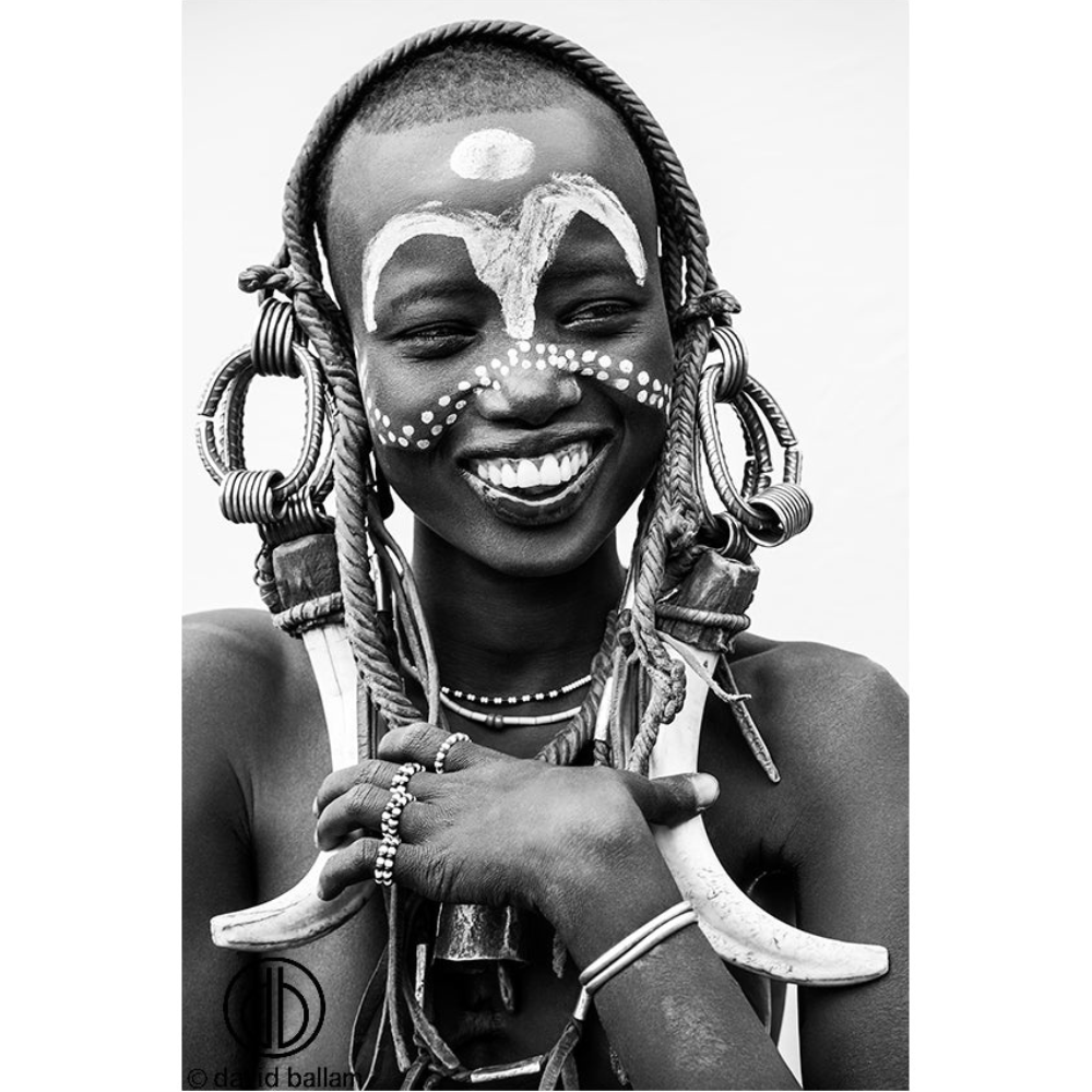 Tribal Portrait Print David Ballam OMO_31