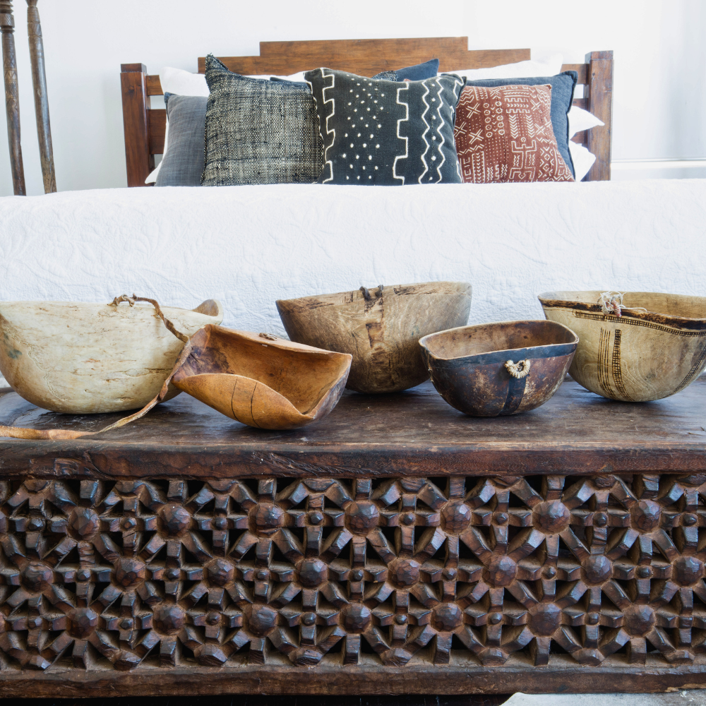 Turkana Oval Wood Bowl