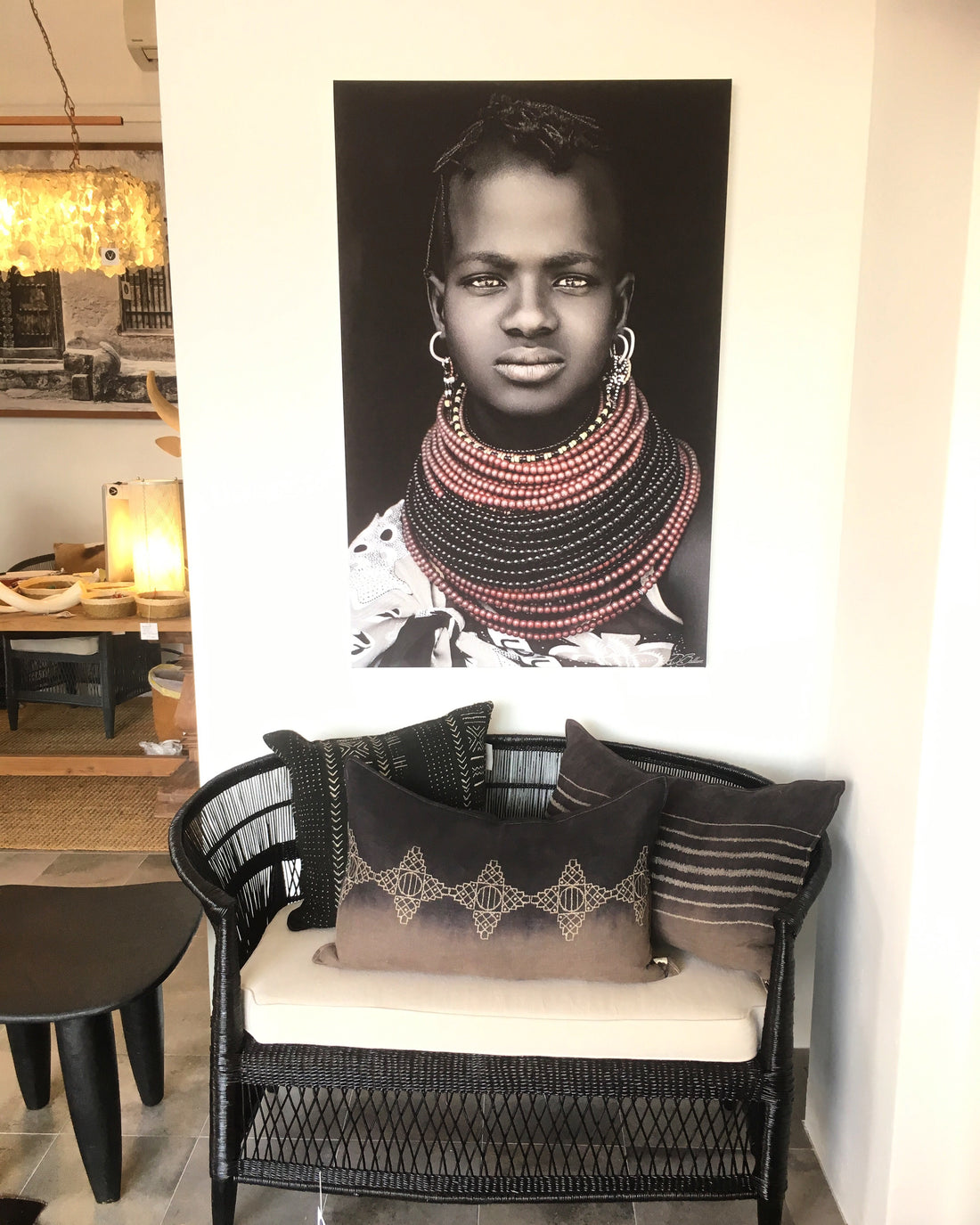 Tribal Portrait Print David Ballam KANA_08 Jewellery